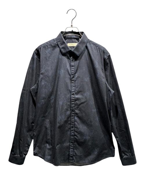 BURBERRY LONDON（バーバリーロンドン）BURBERRY LONDON (バーバリーロンドン) 総柄シャツ ネイビー サイズ:Mの古着・服飾アイテム