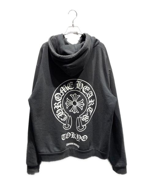 CHROME HEARTS（クロムハーツ）CHROME HEARTS (クロムハーツ) ホースシュープルオーバーフーディー ブラック サイズ:Mの古着・服飾アイテム