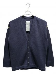 Maison Margiela（メゾンマルジェラ）の古着「エルボーパッチカーディガン」｜ネイビー