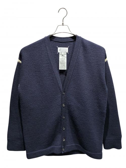 Maison Margiela（メゾンマルジェラ）Maison Margiela (メゾンマルジェラ) エルボーパッチカーディガン ネイビー サイズ:Mの古着・服飾アイテム