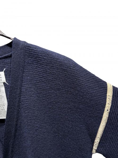 Maison Margiela（メゾンマルジェラ）Maison Margiela (メゾンマルジェラ) エルボーパッチカーディガン ネイビー サイズ:Mの古着・服飾アイテム