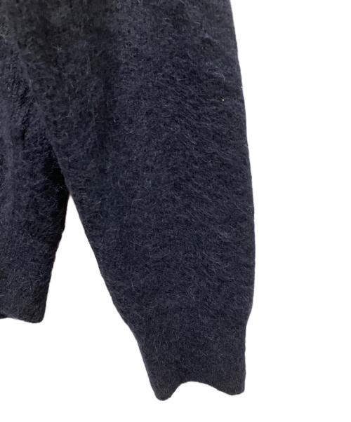 AURALEE（オーラリー）AURALEE (オーラリー) BABY SURI ALPACA SHEER KNIT SKIPPER POLO ブラック サイズ:4の古着・服飾アイテム