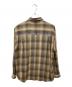 AURALEE (オーラリー) SUPER LIGHT WOOL CHECK SHIRT/チェックシャツ ベージュ×グレー サイズ:4：42000円