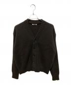 AURALEEオーラリー）の古着「ニットカーディガン/FRENCH MERINO RIB KNIT CARDIGAN」｜ブラウン