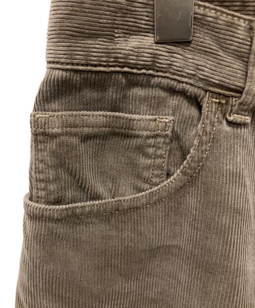 AURALEE（オーラリー）AURALEE (オーラリー) PIGMENT DYED FINX CORDUROY WIDE 5P PANTS　コーデュロイ素材　5ポケットパンツ ブラウン サイズ:4の古着・服飾アイテム