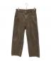 AURALEE（オーラリー）の古着「PIGMENT DYED FINX CORDUROY WIDE 5P PANTS　コーデュロイ素材　5ポケットパンツ」｜ブラウン