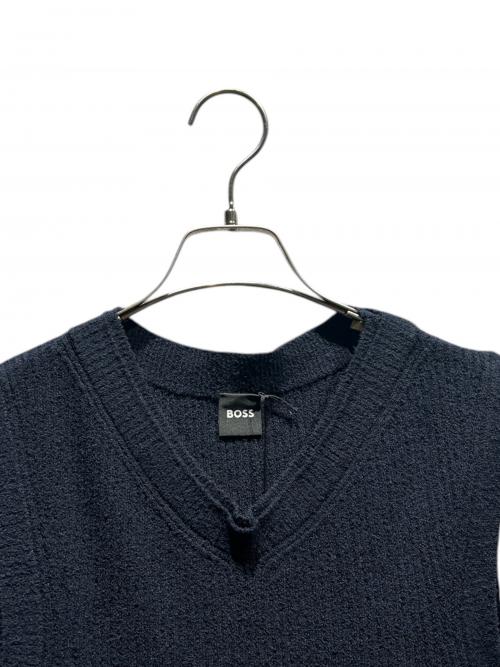 BOSS（ボス）BOSS (ボス) ノースリーブニットワンピース/セーター/ニットワンピ ブラック サイズ:XSの古着・服飾アイテム