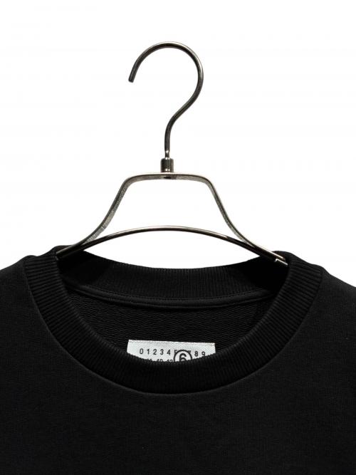 MM6 Maison Margiela（エムエムシックスメゾンマルジェラ）MM6 Maison Margiela (エムエムシックスメゾンマルジェラ) ナンバリングロゴスウェット/M60681 MM006	M60681 MM006 ブラック サイズ:12の古着・服飾アイテム