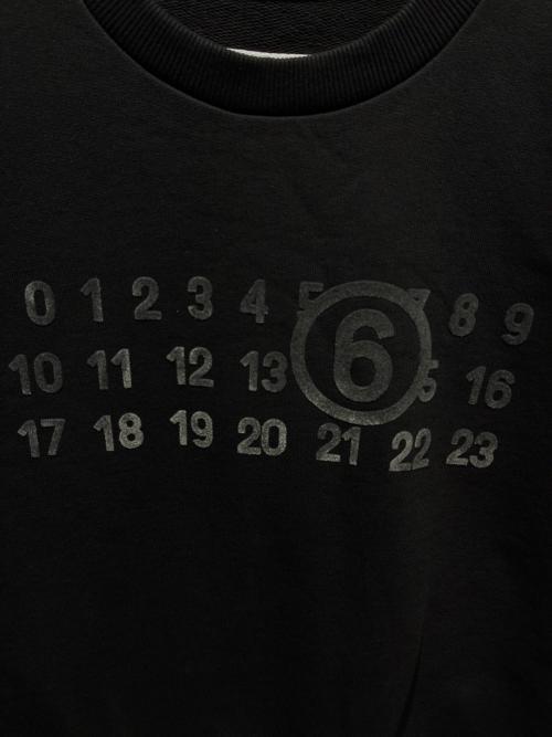 MM6 Maison Margiela（エムエムシックスメゾンマルジェラ）MM6 Maison Margiela (エムエムシックスメゾンマルジェラ) ナンバリングロゴスウェット/M60681 MM006	M60681 MM006 ブラック サイズ:12の古着・服飾アイテム