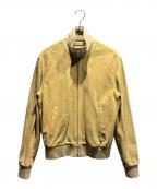 LOEWEロエベ）の古着「スウェードレザーブルゾン」｜イエロー
