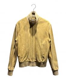 LOEWE（ロエベ）の古着「スウェードレザーブルゾン」｜イエロー