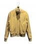 LOEWE（ロエベ）の古着「スウェードレザーブルゾン」｜イエロー