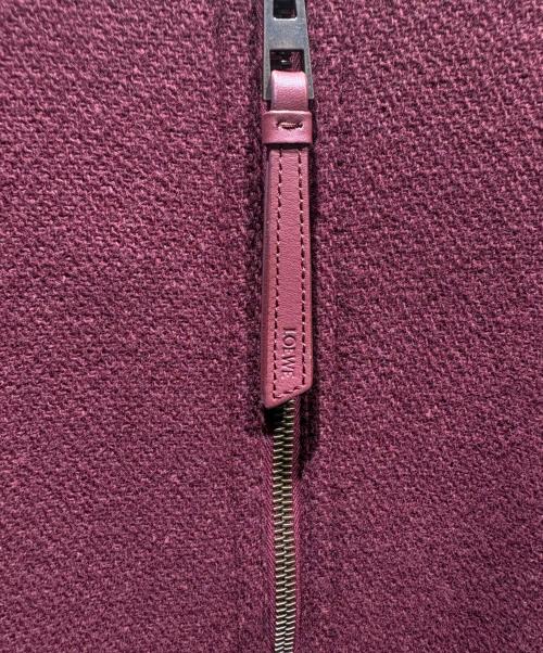 LOEWE（ロエベ）LOEWE (ロエベ) ボタニカル刺繍ボンバージャケット ボルドー サイズ:42の古着・服飾アイテム