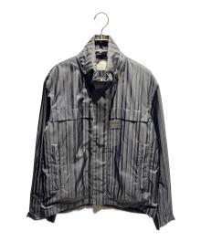 PAUL SMITH（ポールスミス）の古着「Shadow Stripe スタンドカラーブルゾン」｜ネイビー