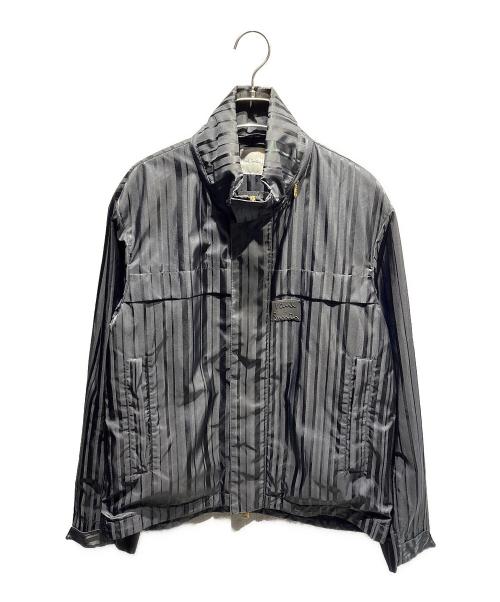 PAUL SMITH（ポールスミス）PAUL SMITH (ポールスミス) Shadow Stripe スタンドカラーブルゾン ネイビー サイズ:Lの古着・服飾アイテム