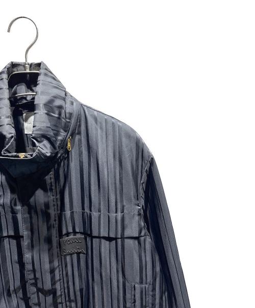 PAUL SMITH（ポールスミス）PAUL SMITH (ポールスミス) Shadow Stripe スタンドカラーブルゾン ネイビー サイズ:Lの古着・服飾アイテム