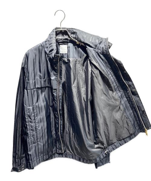 PAUL SMITH（ポールスミス）PAUL SMITH (ポールスミス) Shadow Stripe スタンドカラーブルゾン ネイビー サイズ:Lの古着・服飾アイテム