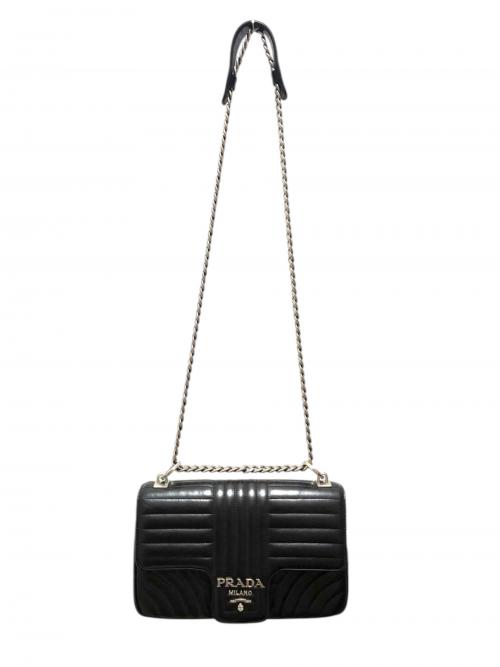 PRADA（プラダ）PRADA (プラダ) ダイアグラムミディアムショルダーバッグ/1BD108 ブラック サイズ:-の古着・服飾アイテム
