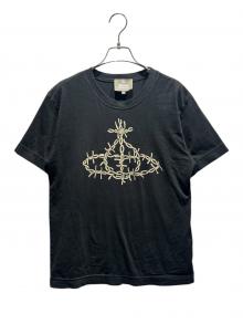 Vivienne Westwood（ヴィヴィアンウエストウッド）の古着「バラ線オーブシャツ/239047」｜ブラック