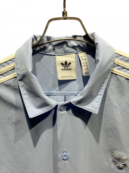 adidas Originals（アディダスオリジナル）adidas Originals (アディダスオリジナル) オープンカラークラシックシャツ スカイブルー サイズ:Lの古着・服飾アイテム