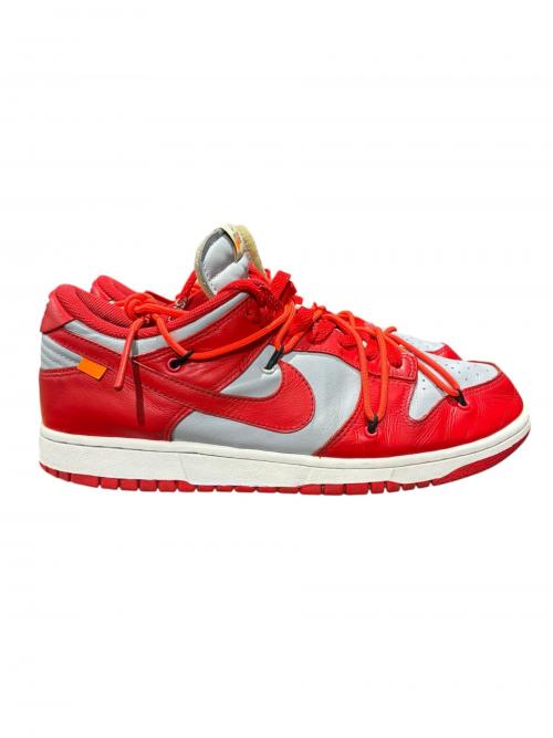 NIKE（ナイキ）NIKE (ナイキ) DUNK LOW LTHR OW UNIVERSITY RED CT0856-600 UNIVERSITY RED/WOLF GREY サイズ:28.5の古着・服飾アイテム