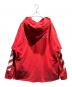 OFFWHITE (オフホワイト) レイヤードパーカー/OMBB042F18192011 レッド サイズ:XL：16000円
