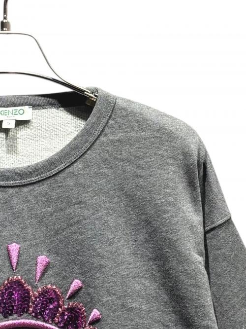KENZO（ケンゾー）KENZO (ケンゾー) クルーネックスウェット/F862SW7434XK グレー サイズ:Sの古着・服飾アイテム