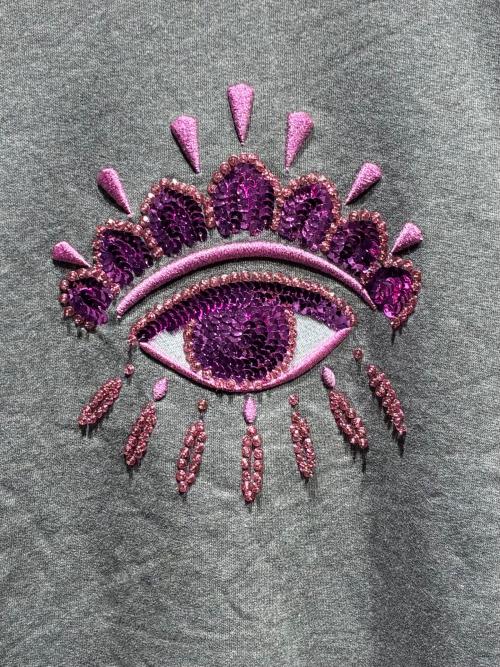 KENZO（ケンゾー）KENZO (ケンゾー) クルーネックスウェット/F862SW7434XK グレー サイズ:Sの古着・服飾アイテム