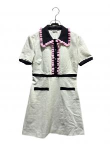 MIU MIU（ミュウミュウ）の古着「半袖ワンピース」｜ホワイト