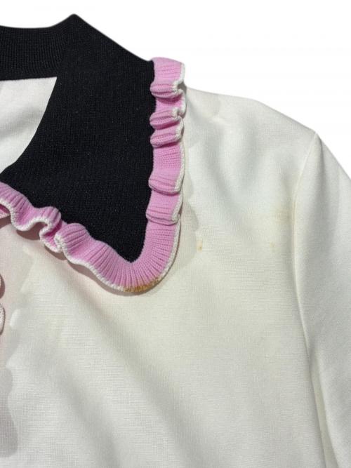 MIU MIU（ミュウミュウ）MIU MIU (ミュウミュウ) 半袖ワンピース ホワイト サイズ:Sの古着・服飾アイテム