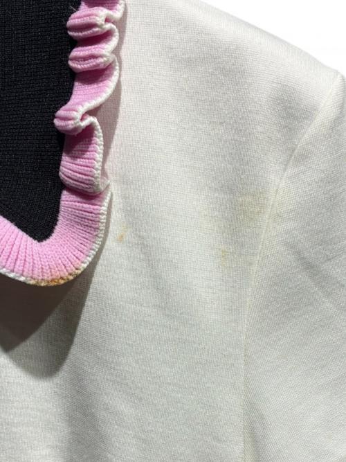 MIU MIU（ミュウミュウ）MIU MIU (ミュウミュウ) 半袖ワンピース ホワイト サイズ:Sの古着・服飾アイテム