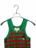 GUCCI (グッチ) ノースリーブワンピース/665358 グリーン×レッド サイズ:xs：40000円