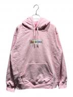 SUPREMEシュプリーム）の古着「Bling Box Logo Hooded Sweatshirt」｜ピンク