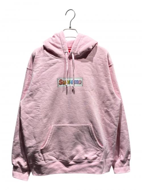 SUPREME（シュプリーム）SUPREME (シュプリーム) Bling Box Logo Hooded Sweatshirt ピンク サイズ:Sの古着・服飾アイテム