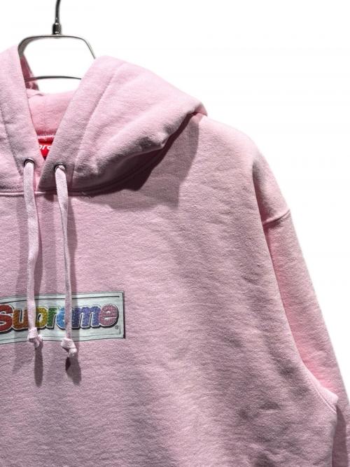 SUPREME（シュプリーム）SUPREME (シュプリーム) Bling Box Logo Hooded Sweatshirt ピンク サイズ:Sの古着・服飾アイテム