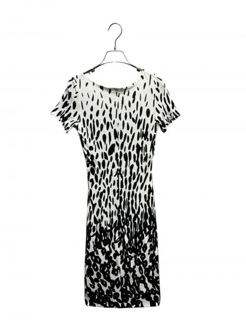 MaxMara（マックスマーラ）MaxMara (マックスマーラ) ワンピース ホワイト×ブラック サイズ:38の古着・服飾アイテム