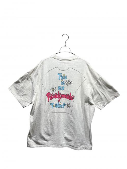 READYMADE（レディメイド）READYMADE (レディメイド) 半袖カットソー ホワイト×ピンク サイズ:XXL 未使用品の古着・服飾アイテム