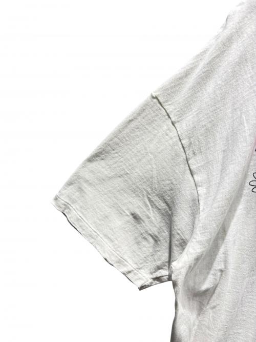 READYMADE（レディメイド）READYMADE (レディメイド) 半袖カットソー ホワイト×ピンク サイズ:XXL 未使用品の古着・服飾アイテム