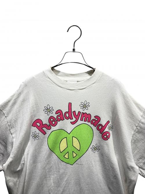 READYMADE（レディメイド）READYMADE (レディメイド) 半袖カットソー ホワイト×ピンク サイズ:XXL 未使用品の古着・服飾アイテム