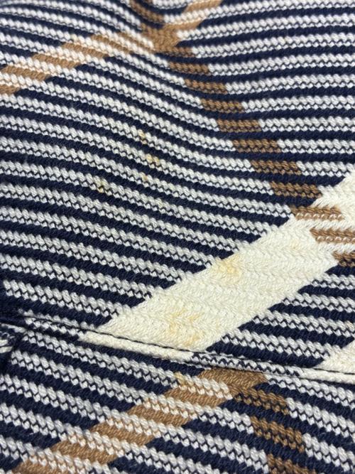 BURBERRY LONDON（バーバリーロンドン）BURBERRY LONDON (バーバリーロンドン) 半袖ワンピース ネイビー×ホワイト サイズ:38の古着・服飾アイテム