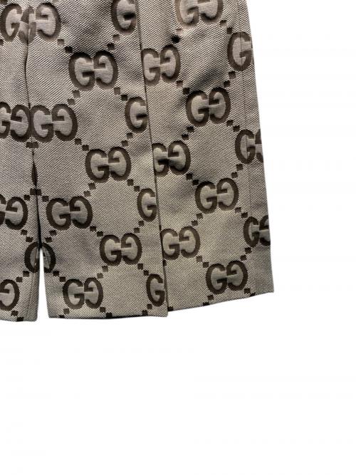 GUCCI（グッチ）GUCCI (グッチ) ジャンボGGキャンバスハーフパンツ ベージュ サイズ:44の古着・服飾アイテム