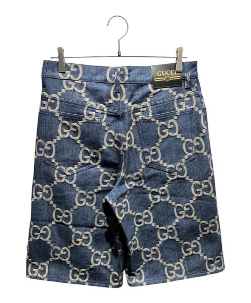 GUCCI（グッチ）GUCCI (グッチ) ジャンボGGデニムショートパンツ インディゴ サイズ:32の古着・服飾アイテム