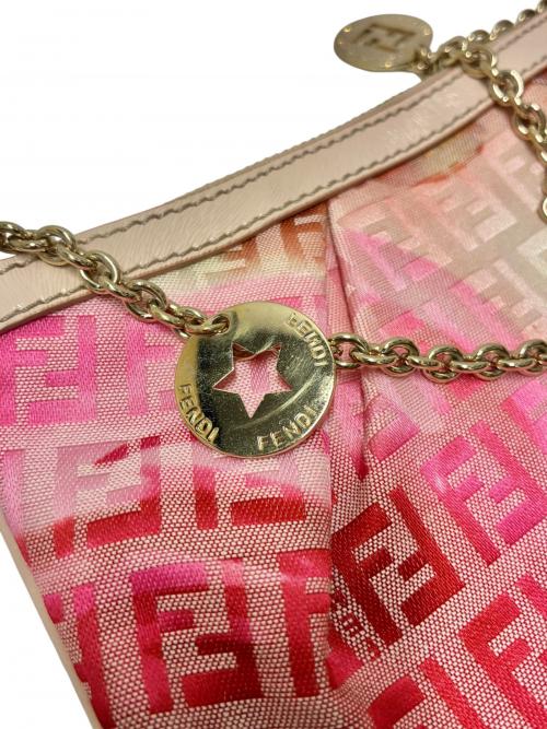 FENDI（フェンディ）FENDI (フェンディ) チェーンポーチ ピンク サイズ:-の古着・服飾アイテム