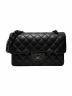 CHANEL（シャネル）の古着「Wフラップチェーンショルダーバッグ マトラッセ23 ソーブラック A01113」｜ブラック×ブラック金具