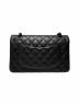 CHANEL (シャネル) Wフラップチェーンショルダーバッグ マトラッセ23 ソーブラック A01113 ブラック×ブラック金具 サイズ:23：1400000円