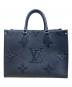 LOUIS VUITTON（ルイ ヴィトン）の古着「トートバッグ/オンザゴーMM/モノグラム・アンプラント」｜ノワール