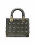 Dior (ディオール) ハンドバッグ/レディディオール/ラムスキン ミディアム ブラック：450000円