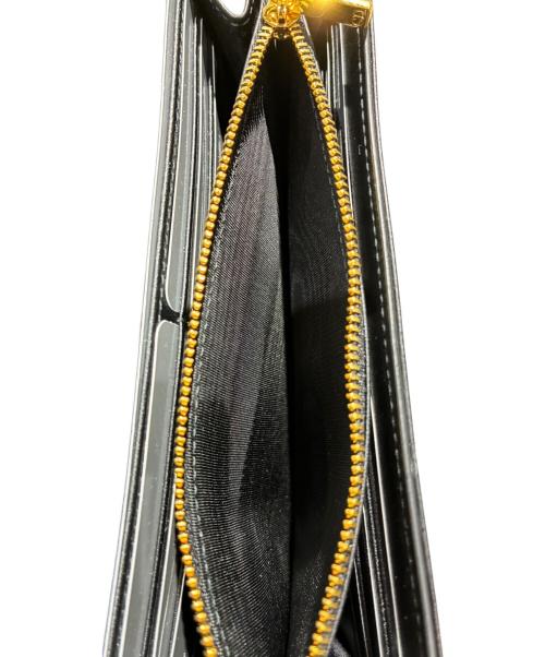 Dior（ディオール）Dior (ディオール) カナージュ カロ オーチャード ロングウォレット ブラック×ゴールド サイズ:-の古着・服飾アイテム