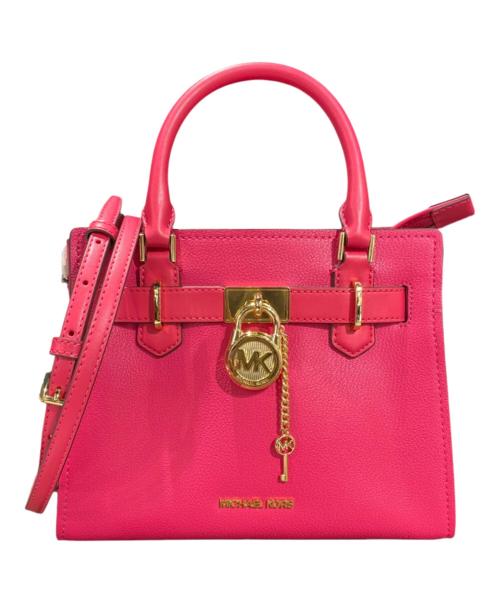 MICHAEL KORS（マイケルコース）MICHAEL KORS (マイケル・コース) サッチェル スモール ショッキングピンク サイズ:スモールの古着・服飾アイテム