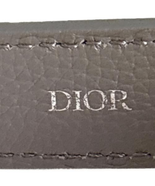 Dior（ディオール）Dior (ディオール) ALYX (アリクス) ロゴバックル レザー ベルト グレーの古着・服飾アイテム